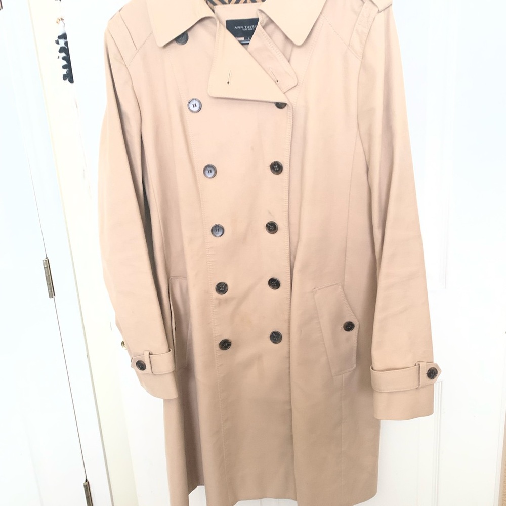 Tan Double-Breasted Trench Coat